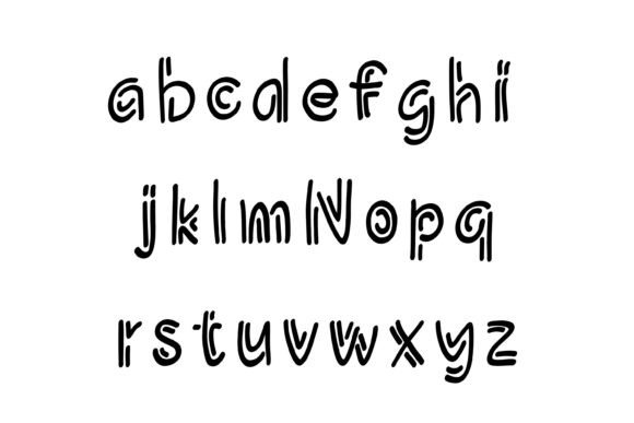 Halo Stroke Font PNG with transparent background - Preview 2
