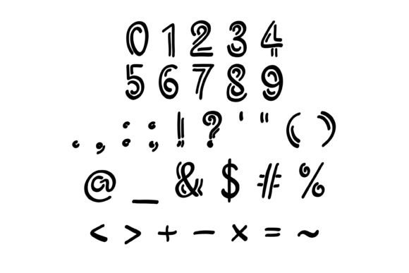 Halo Stroke Font PNG with transparent background - Preview 3