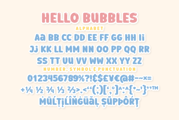 Hello Bubbles Font - Preview 4