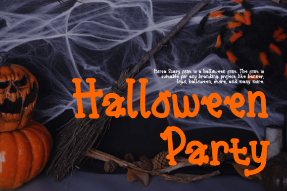 Horsa Scary Font PNG with transparent background - Preview 1