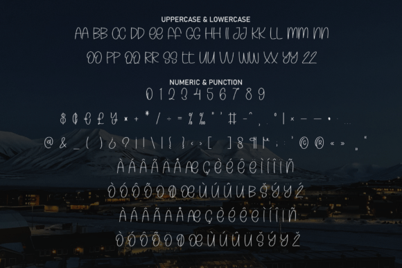 Midnight Southine Font PNG with transparent background - Preview 6
