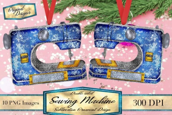 Sewing Machine Ornament Bundle