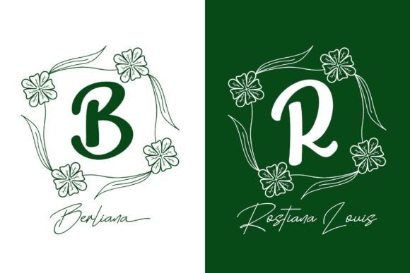 Sherlitarosemonogram Font PNG with transparent background - Preview 3