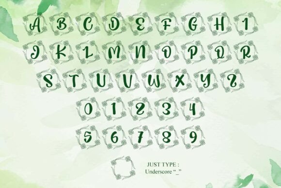 Sherlitarosemonogram Font PNG with transparent background - Preview 4