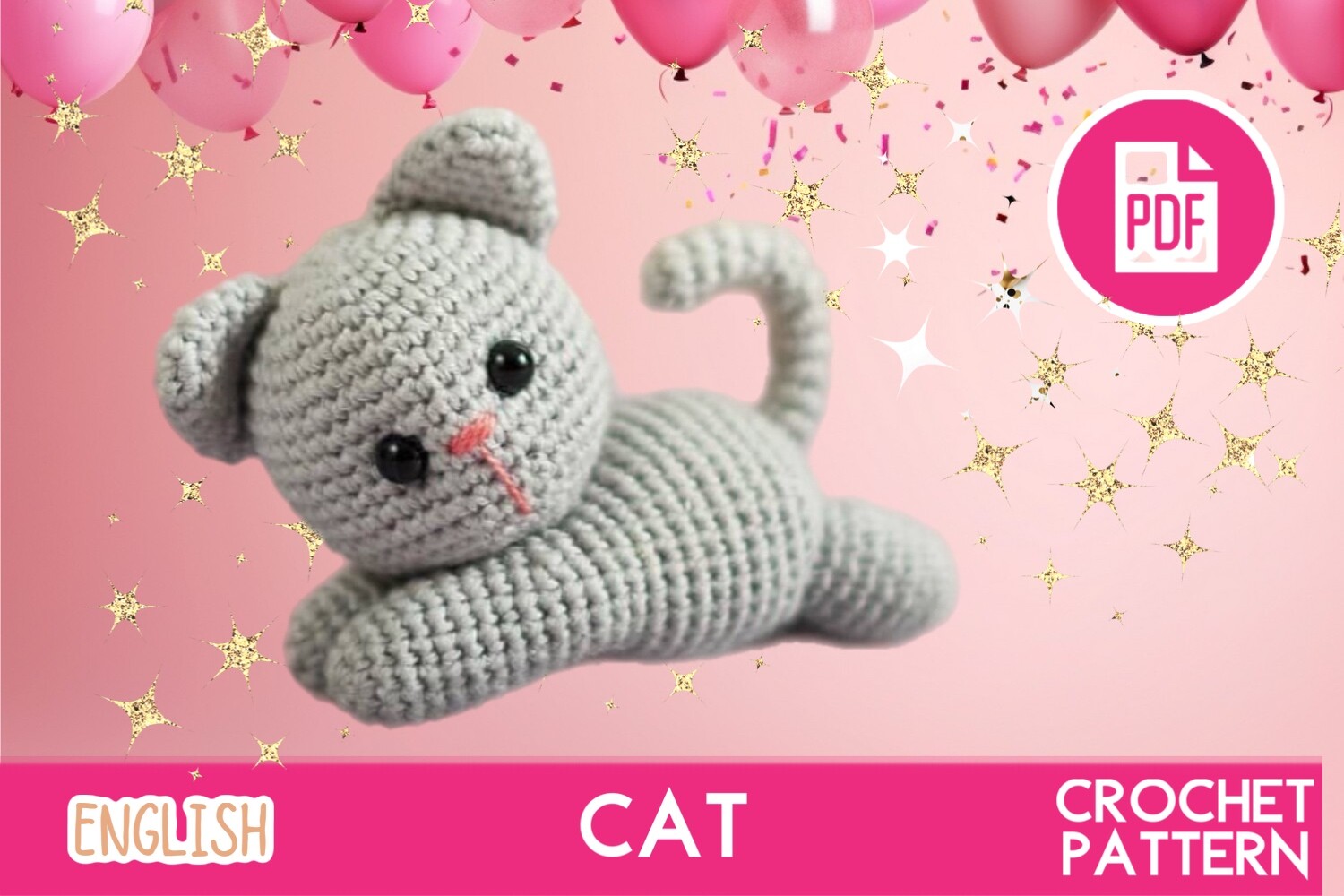 Cat Kitty Crochet Toy / Amigurumi PDF