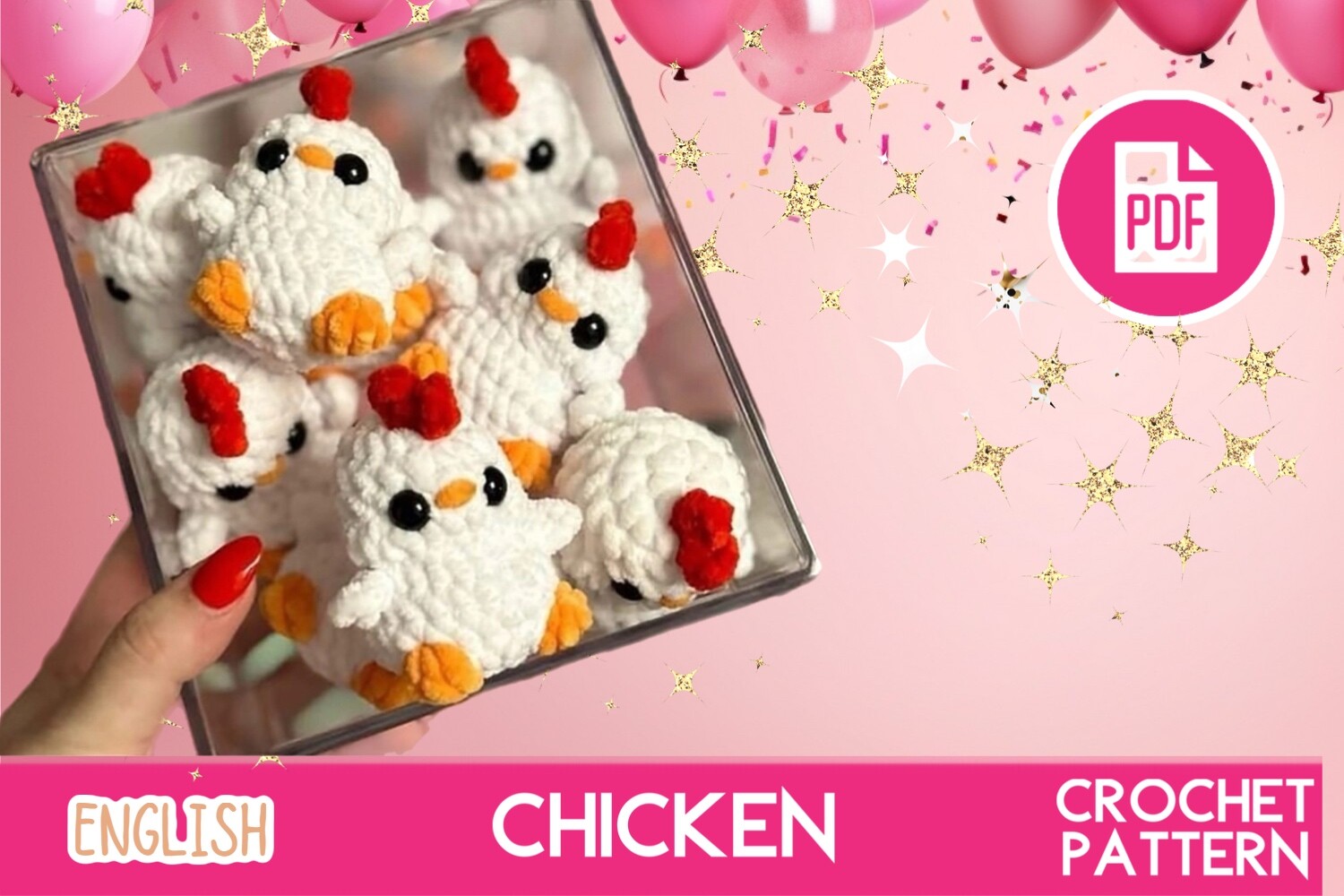 Chicken Crochet / Eater Amigurumi Toy