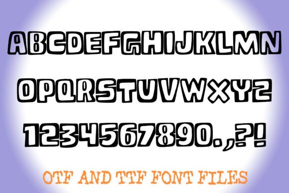 Chunky Comic Block  Font - Preview 1
