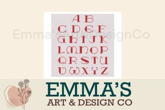 Cross Stitch Alphabet Pattern PDF