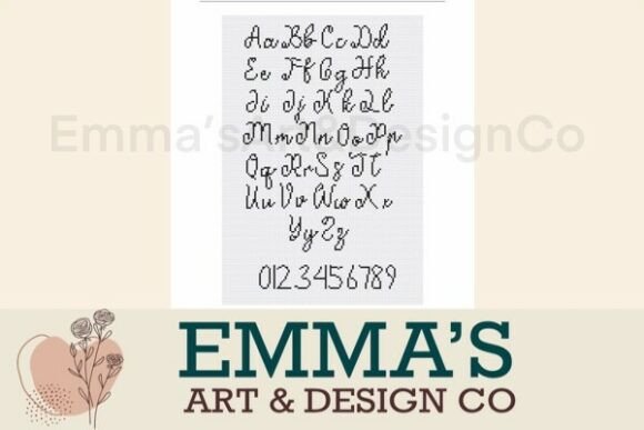 Cross Stitch Alphabet Pattern PDF