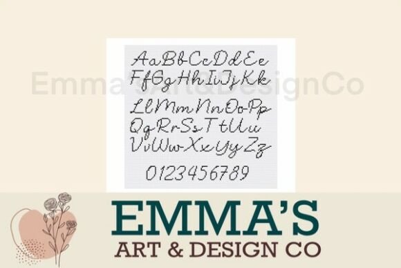 Cross Stitch Alphabet Pattern PDF