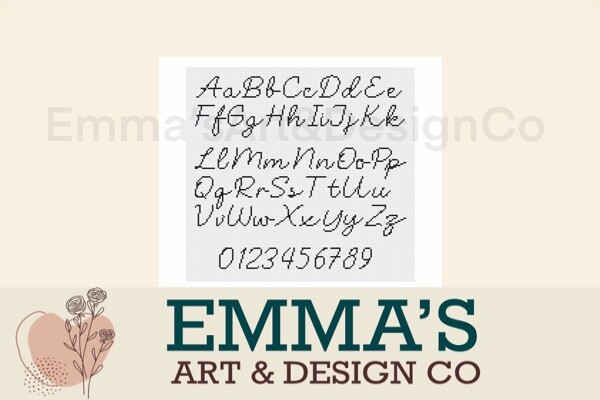 Cross Stitch Alphabet Pattern PDF
