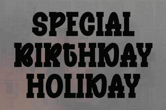 Dark Brown Font - Preview 3