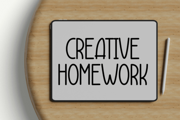 Honey Handmade Font PNG with transparent background - Preview 4