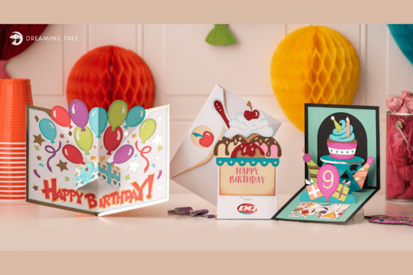 Kids Birthday Cards SVG Bundle