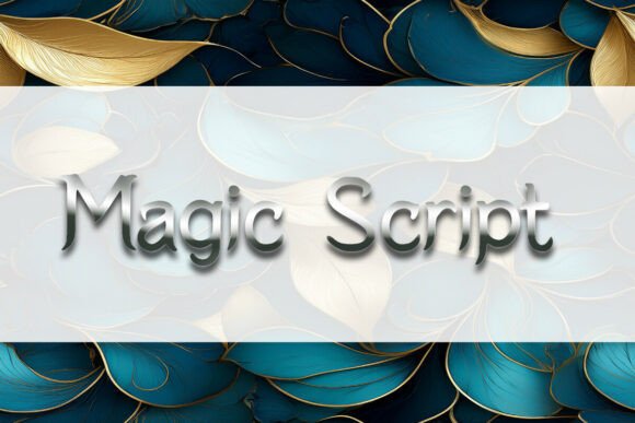 Magic Script Font PNG with transparent background - Preview 1