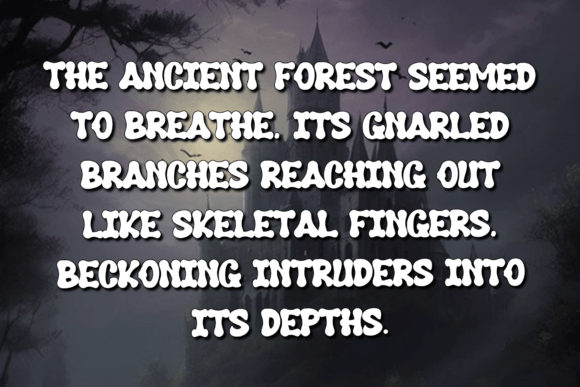 Midnight Curse Font PNG with transparent background - Preview 3