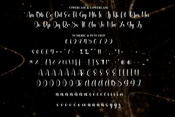 New Sparkle Font PNG with transparent background - Preview 6