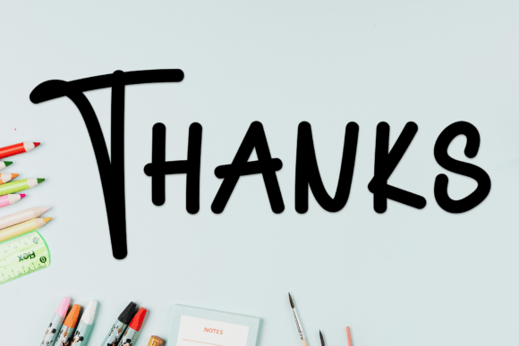 Outfit Cartoon Font PNG with transparent background - Preview 2