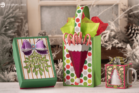 That's a Wrap! SVG Bundle Noël Ressources SVG 3D pour les Loisirs Créatifs Par Dreaming Tree