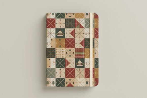 Vintage Christmas Patchwork Pattern