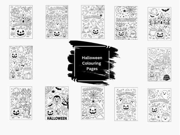 20 Halloween Coloring Pages for Kids