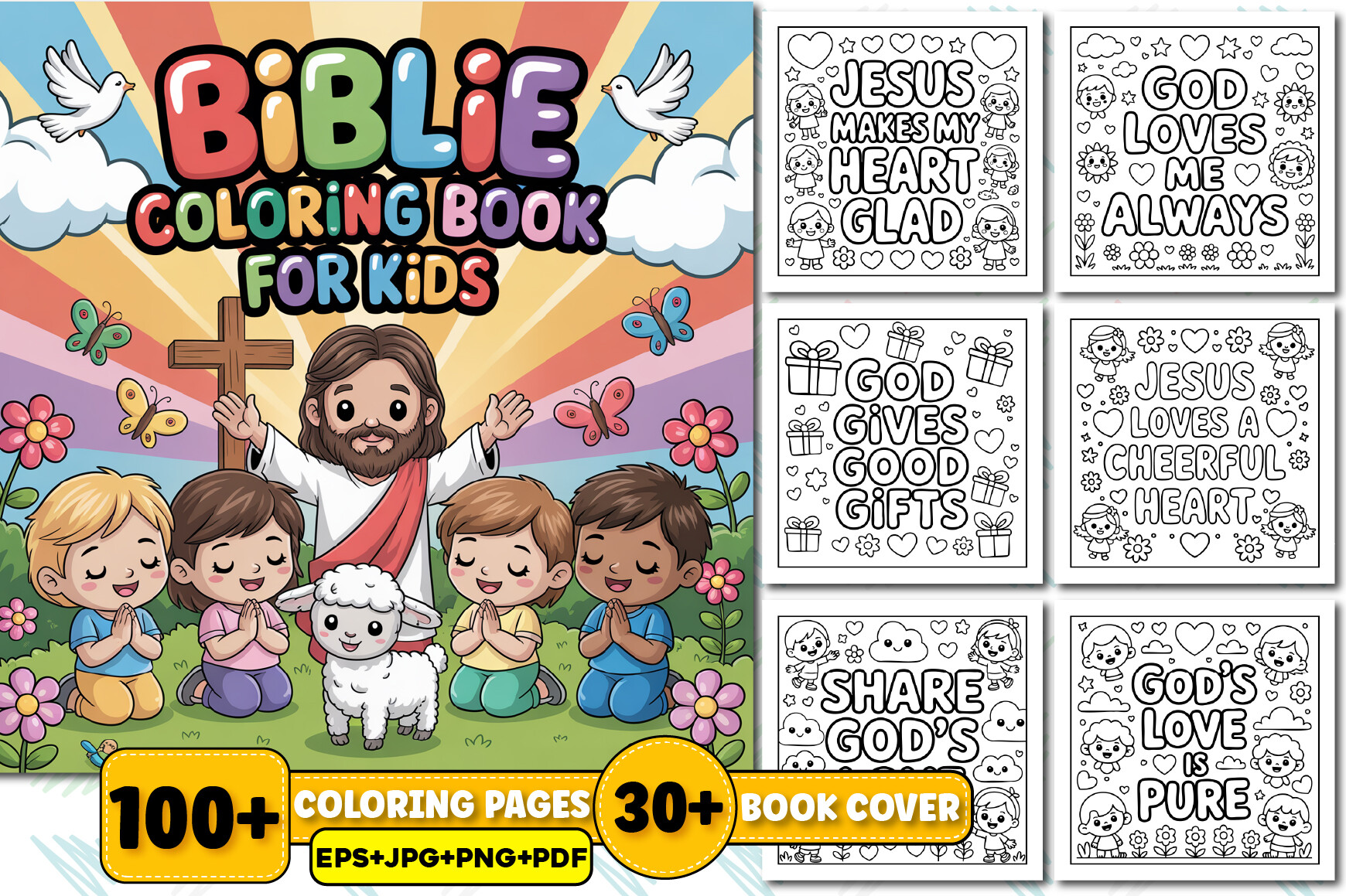 Bold and Easy Bible Coloring Book