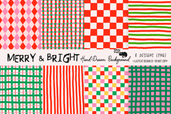 Christmas Hand-Drawn Background PNG