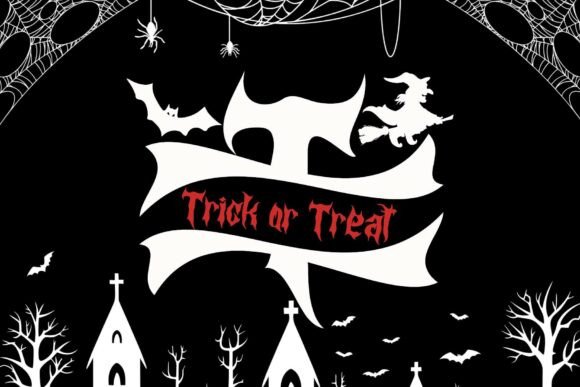 Dark Spooky Monogram Font - Preview 2
