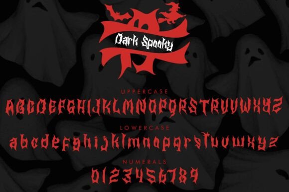 Dark Spooky Monogram Font - Preview 5