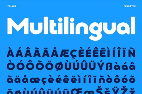 Folkra Font PNG with transparent background - Preview 3