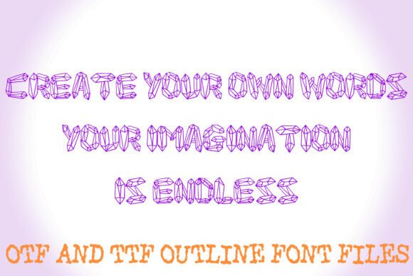 Geometric Crystal Font - Preview 2