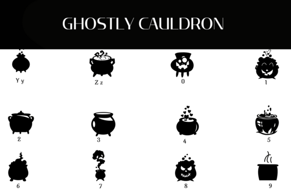 Ghostly Caldron Font - Preview 2