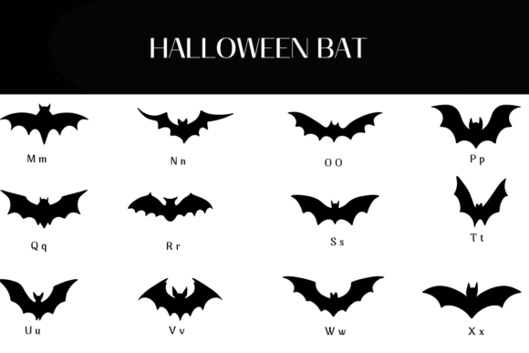 Halloween Bat Font - Preview 2