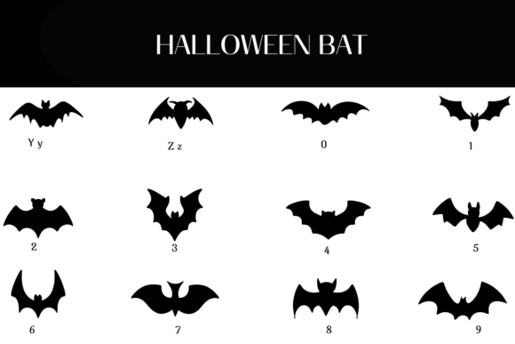 Halloween Bat Font - Preview 3