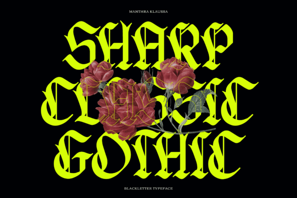 Manthra Klaussa Font PNG with transparent background - Preview 2