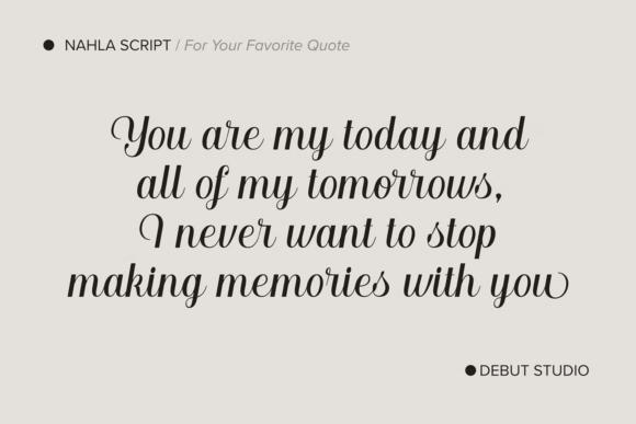Nahla Script Font PNG with transparent background - Preview 2