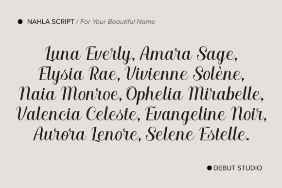 Nahla Script Font PNG with transparent background - Preview 4