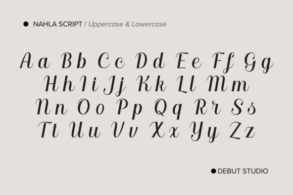 Nahla Script Font PNG with transparent background - Preview 5
