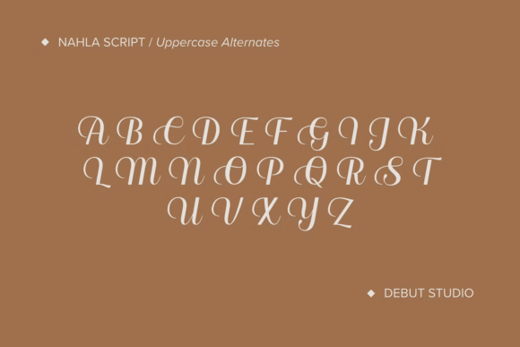 Nahla Script Font PNG with transparent background - Preview 6