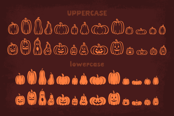 Pumpkins Are Cool Font PNG with transparent background - Preview 1