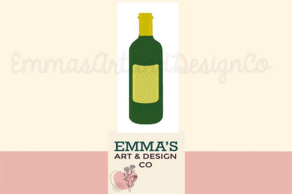 Wine Bottle Machine Embroidery