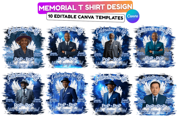 10 Memorial Blue T Shirt Design Template Graphic Print Templates By memorial shop