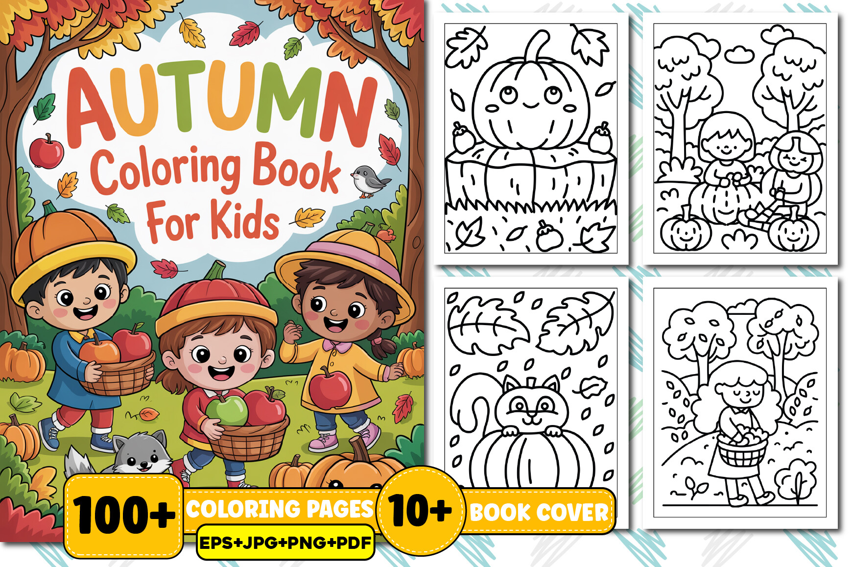 Autumn Coloring Book for Kids