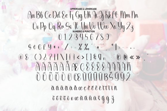 Baby Enchanting Font PNG with transparent background - Preview 6