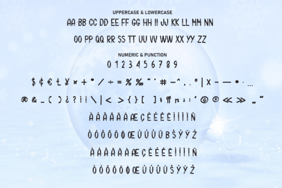 Bubble Snow Font - Preview 6