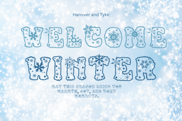 Christmas Snowflake Font - Preview 4