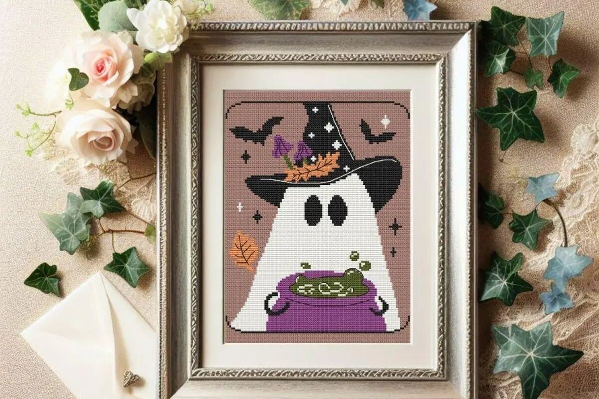 Counted Cross Stitch Pattern Ghost