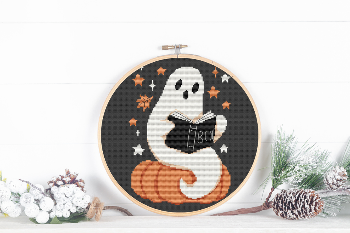 Cross Stitch Pattern the Book of Boo