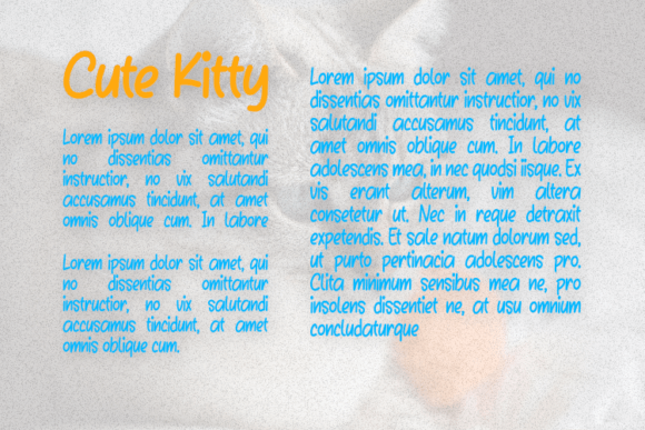 Cute Kitty Font - Preview 2