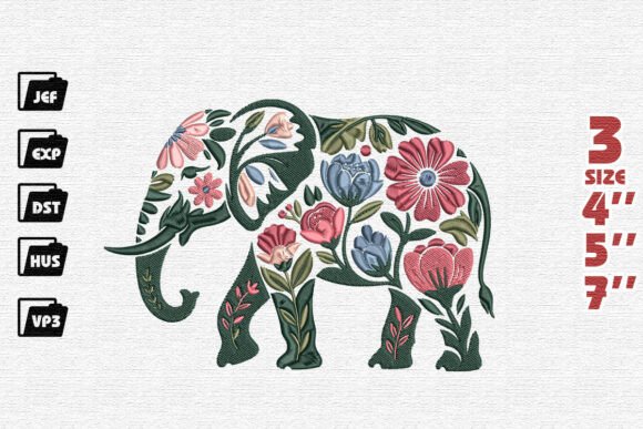 Floral Elephant